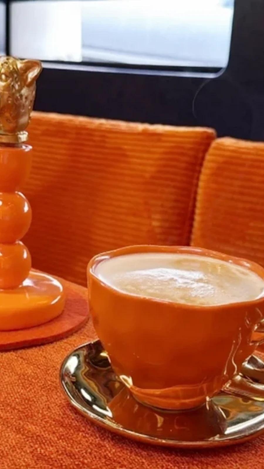 Coffee aboard the yacht