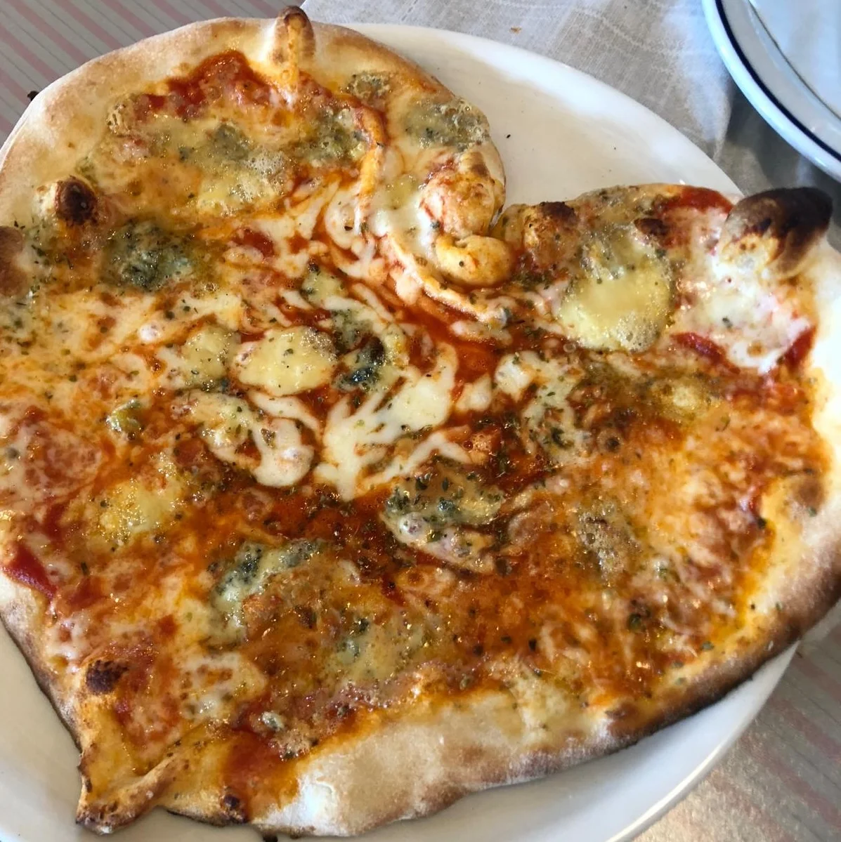Heart-shaped pizza